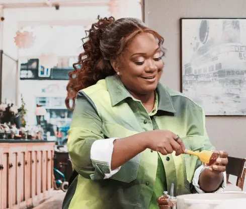 Sunny Anderson cooking